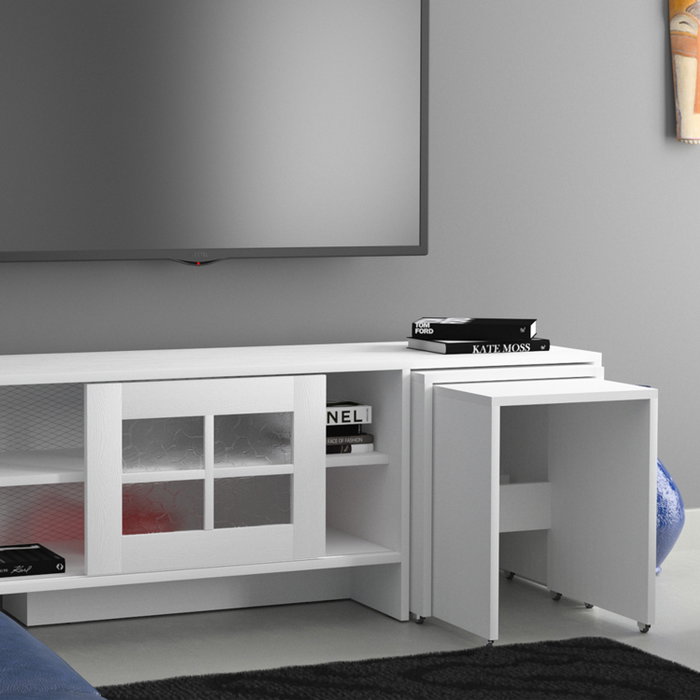 Hanah Home Revival - Whtite Soporte para TV Blanco